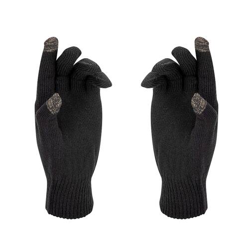 Thermoform Active Touch Parmak Dokunmatik Özellikli Unisex Eldiven Siyah - 1