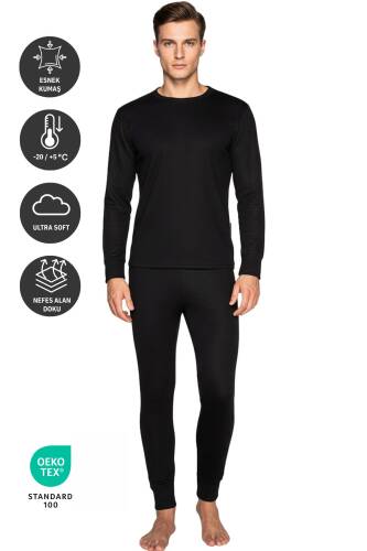 Thermoform Active Yetişkin Termal İçlik Set Siyah - 2