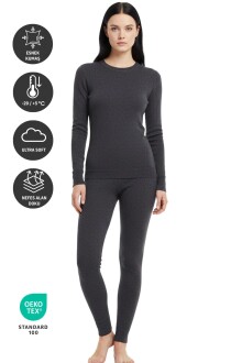 Thermoform Artica Unisex Termal İçlik Set Antrasit - 2