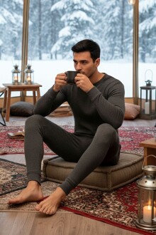 Thermoform Artica Unisex Termal İçlik Set Antrasit - 3