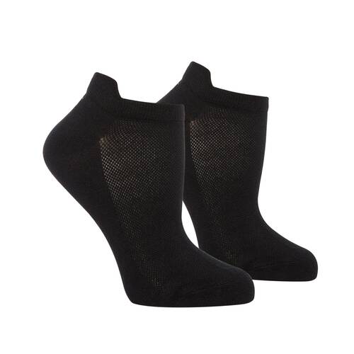 Thermoform Bamboo 3 Pack Unisex Ankle Socks Black