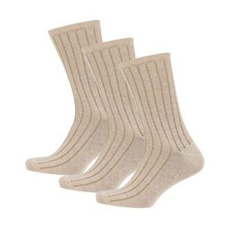 Thermoform Bamboo Military Socks Beige Pack Of 3