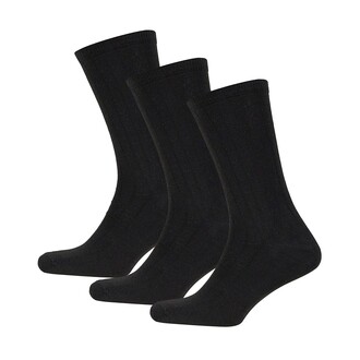 Thermoform - Thermoform Bambu Asker Çorap Siyah 3'lü Paket