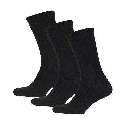 Thermoform Bambu Asker Çorap Siyah 3'lü Paket