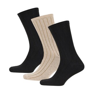 Thermoform - Thermoform Bamboo Military Socks Black-Beige Pack Of 3