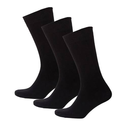 Thermoform Bambu Çorap Siyah 40-44 3'lü Set