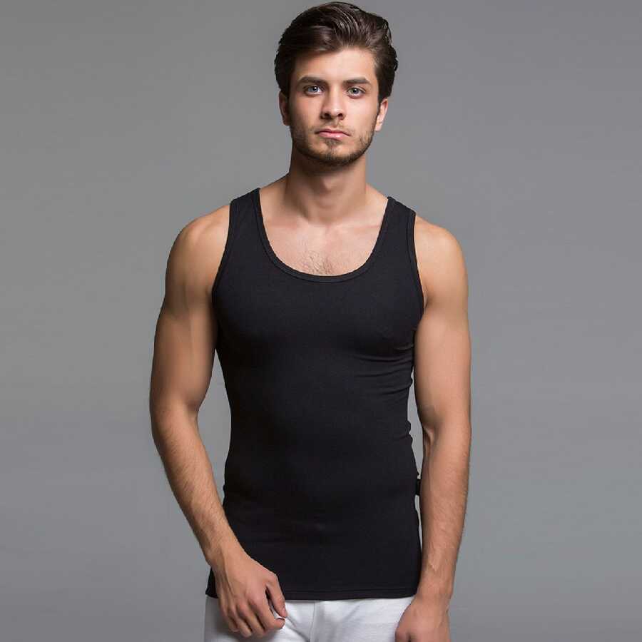 Thermoform Bambu Erkek Atlet Siyah