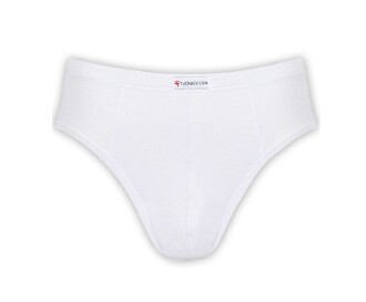 Thermoform Bambu Erkek Bisiklet Yaka Tişört Kısa Kollu Fanila Atlet ve Slip Külot Seti Beyaz - 6