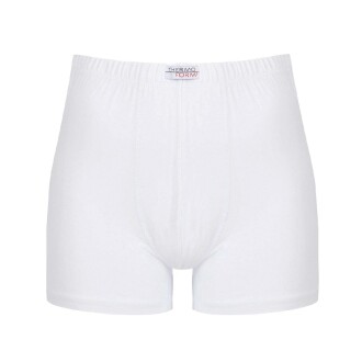 Thermoform Bambu Erkek Kolsuz Bisiklet Yaka Atlet ve Boxer Şort Seti Beyaz - 8