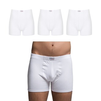 Thermoform Bambu Erkek Şort Beyaz 3'lü Paket - 2