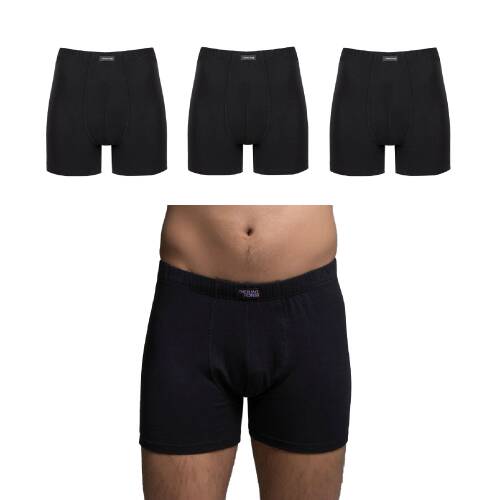 Thermoform Bambu Erkek Şort Siyah 3'lü Paket - 2