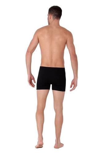 Thermoform Men&apos;s 95% Bamboo Boxer Brief 3-Pack Soft and Breathable Underwear Black - 4