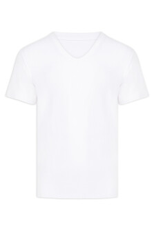 Thermoform Bambu Erkek V Yaka Tişört Kısa Kollu Fanila Atlet ve Slip Külot Seti Beyaz - 7