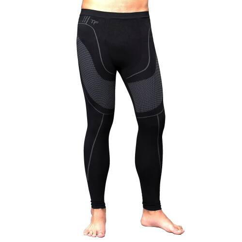 Thermoform Erkek Seamless Termal Alt İçlik Pantolon Siyah - 2