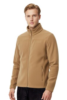 Thermoform Erkek Tam Fermuar Kışlık Alt Üst Polar Eşofman Takımı Kum-Siyah - 3