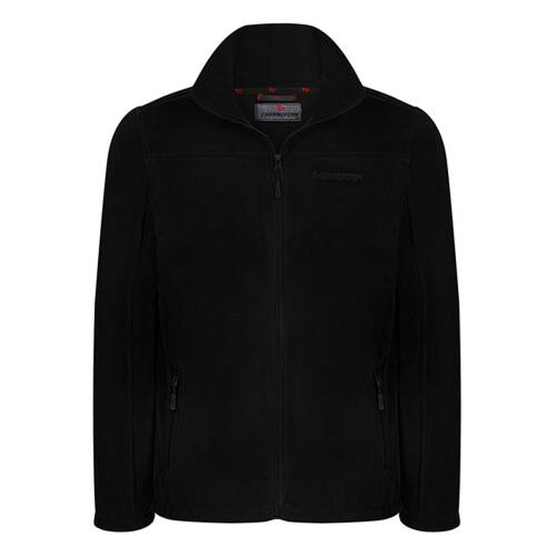 Thermoform Erkek Tam Fermuar Kışlık Alt Üst Polar Eşofman Takımı Siyah-Gri - 7