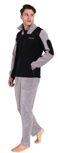 Thermoform Evo Pro Polar Termal Erkek Siyah-Gri Mont / Gri Pantolon Eşofman Takımı - 1