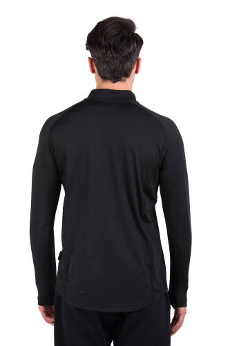 Thermoform Extreme Erkek Uzun Kol Yarım Fermuar Termal Sweatshirt Heat Siyah - 3