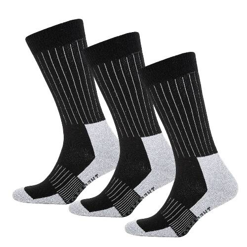Thermoform Extreme Unisex Çorap 3'lü Paket Siyah - 1
