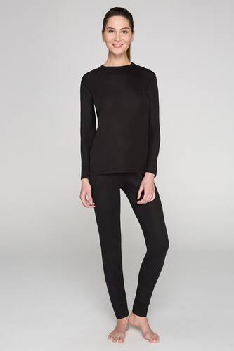 Thermoform Heavy Unisex Termal İçlik Seti Siyah