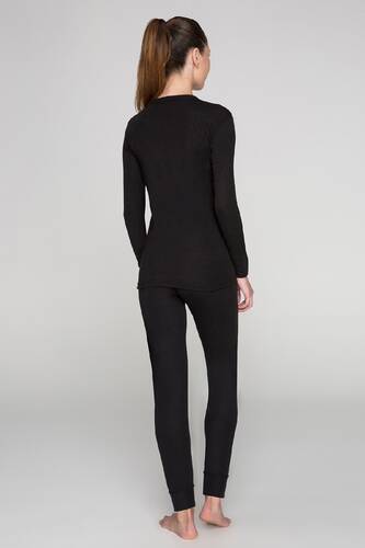 Thermoform Heavy Unisex Termal İçlik Seti Siyah
