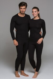 Thermoform Heavy Unisex Termal İçlik Seti Siyah