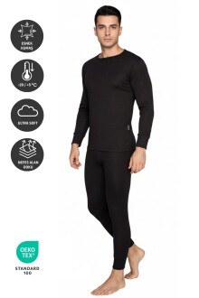 Thermoform Heavy Unisex Termal İçlik Seti Siyah - 4