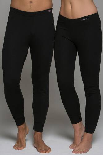 Thermoform Heavy Unisex Thermal Long Johns Pants Black - 1