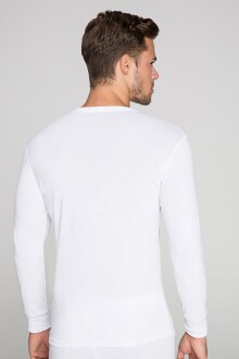 Thermoform Heavy Unisex Yetişkin Uzun Kol Termal Outdoor İçlik Fanila Beyaz - 5