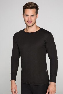 Thermoform Heavy Unisex Yetişkin Uzun Kol Termal Outdoor İçlik Fanila Siyah - 3