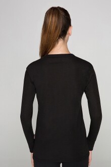 Thermoform Heavy Unisex Yetişkin Uzun Kol Termal Outdoor İçlik Fanila Siyah - 4