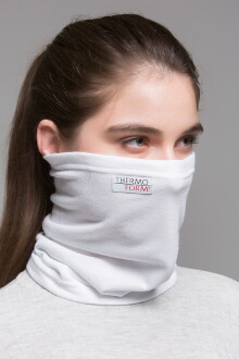 Thermoform Heavy Adult Half Face Mask White