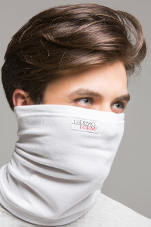 Thermoform Heavy Yetişkin Boyunluk Yüz Maskesi Beyaz - 2