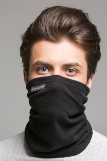 Thermoform Heavy Yetişkin Boyunluk Yüz Maskesi Siyah - 2