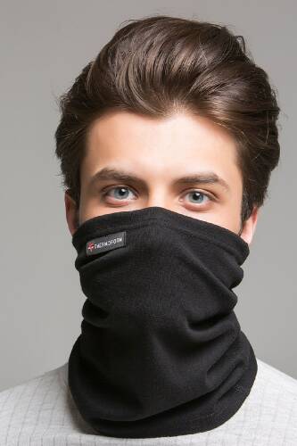 Thermoform Heavy Yetişkin Boyunluk Yüz Maskesi Siyah - 2