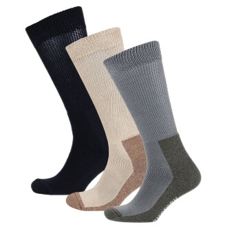 Thermoform Hunting Socks Pack Of 3 Khaki-Sand-Black