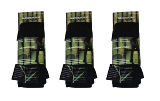 Thermoform Kadın Bambu Külotlu Çorap Siyah 3'lü Paket - 4