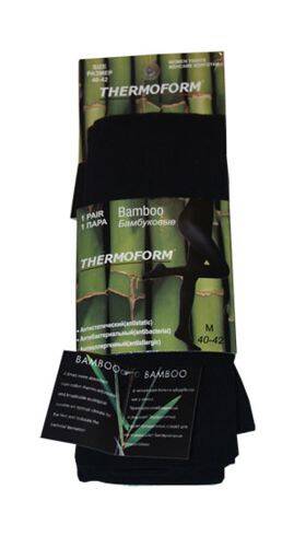 Thermoform Kadın Bambu Külotlu Çorap Siyah