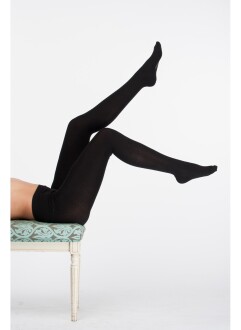 Thermoform Women Cotton Tights Black