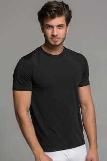 Thermoform Microfiber Short Sleeve Undershirt Black