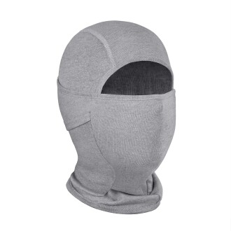 Thermoform Non Flame Master Lenzing FR / Kermel Aleve Dayanıklı Yüz Kar Maskesi, Ark Koruyucu Balaklava Gri - 1