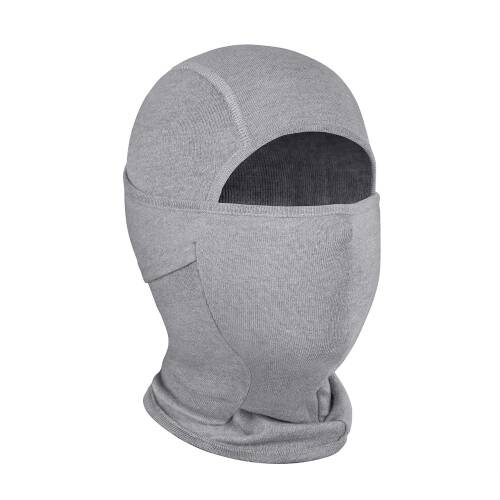 Thermoform Non Flame Master Lenzing FR / Kermel Aleve Dayanıklı Yüz Kar Maskesi, Ark Koruyucu Balaklava Gri - 1