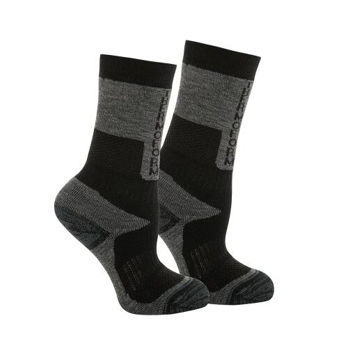 Thermoform Outdoor Çocuk Çorap Siyah - 1