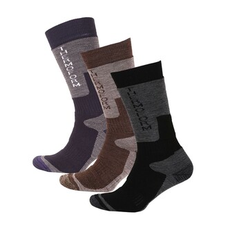 Thermoform - Thermoform Outdoor Socks Black- Brown-Dark Blue Pack Of 3