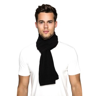 Thermoform Unisex Fleece Scarf Black