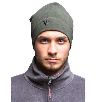 Thermoform Unisex Polar Fleece Beanie Khaki