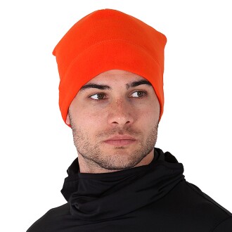 Thermoform Unisex Polar Fleece Beanie Orange