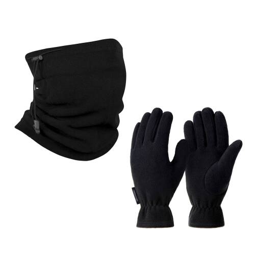 Thermoform Polar Unisex Eldiven-Boyunluk Seti Siyah - 1