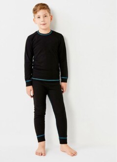 Thermoform Ribana Unisex Çocuk Termal İçlik Set Siyah - 2