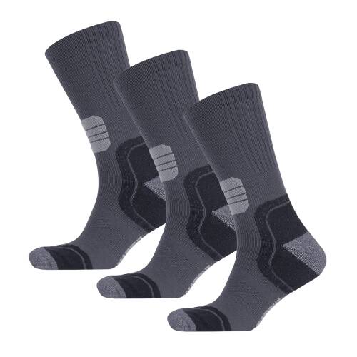 Thermoform Running Çorap Unisex 3'lü Paket Antrasit - 1